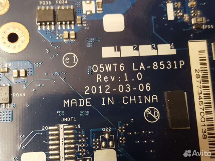 Материнская плата La 8531p acer e1-521 e1-571