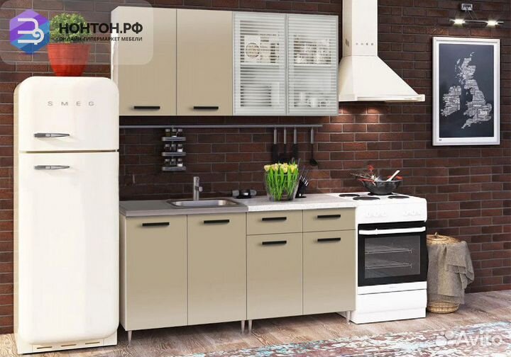 Кухня Рио-1 1.6м капучино