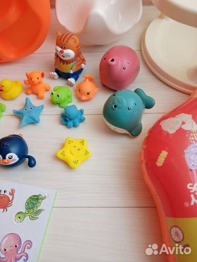 Ванночка для малыша, игрушки для ванны