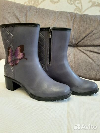 Сапоги резиновые женские утепленные