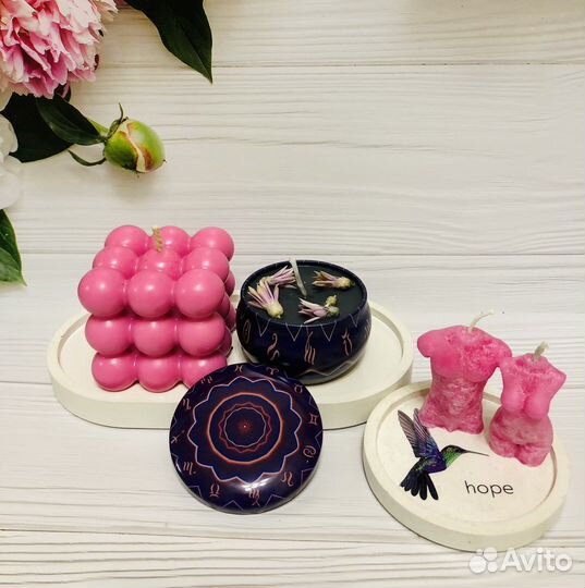 Аромосвеча «Бабл» из соевого воска