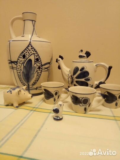 Посуда СССР гжель