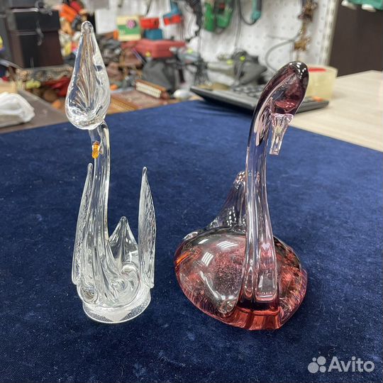 Статуэтки Хрустальные лебеди СССР (сзр)