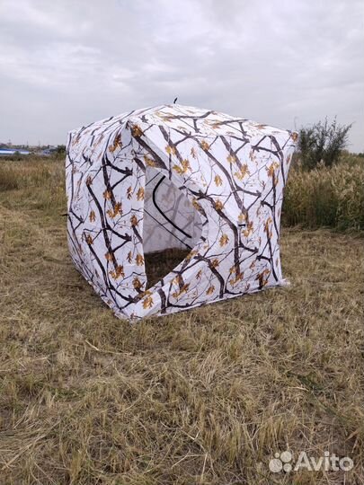 Палатка зимняя куб трёхслойная