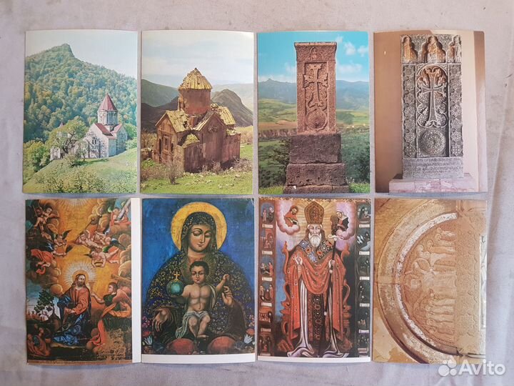 Открытки Армения Эчмиадзин Агарцин -8шт