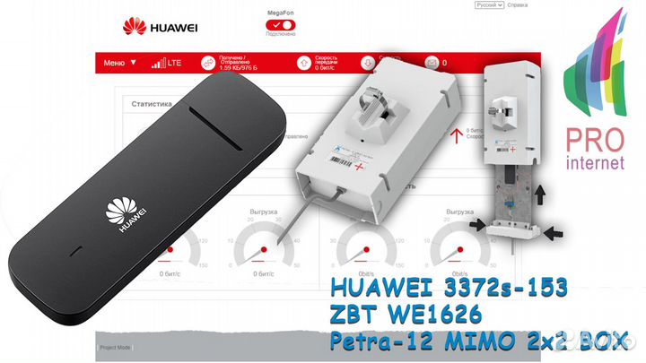 Роутер ZBT E3372-320 Petra-12 mimo BOX