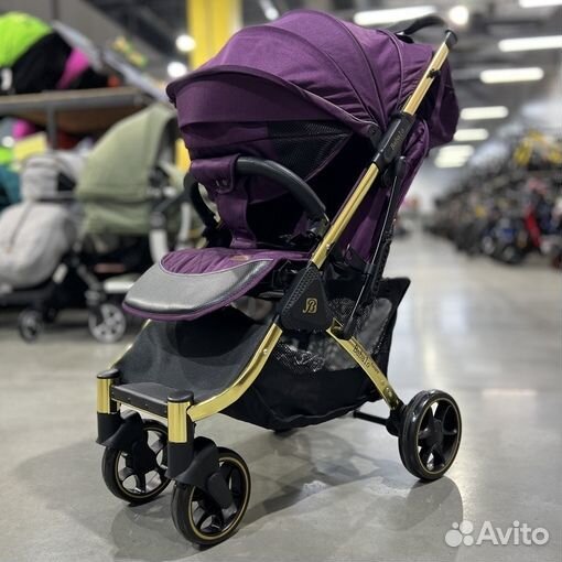 Прогулочная коляска Babalo future 2022 золотая рам