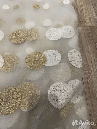 Тюль в горошек