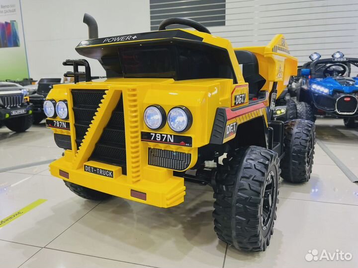 Детский электромобиль DET-truck NEL-797N желтый