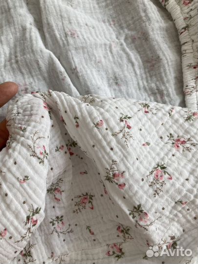 Простыня муслиновая на резинке 85 на 60см