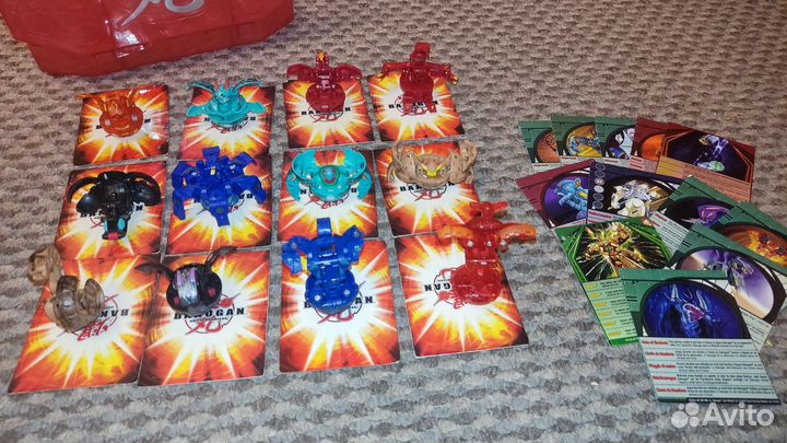 Bakugan коллекция + коробка+ карточки