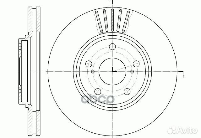 Диск тормозной вентилируемый G-brake GR-02784