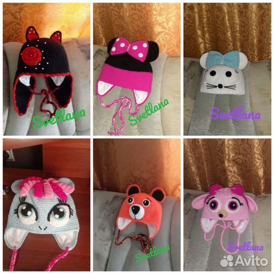 Детские шапочки новые