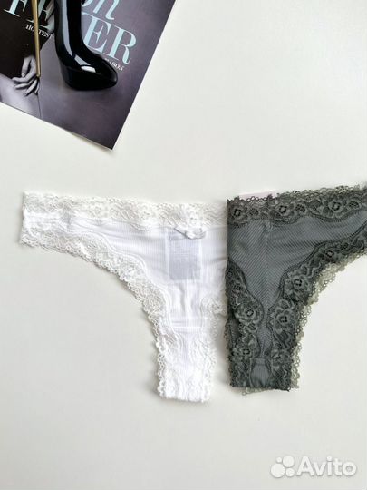 Женские трусы (3 шт) бразильяно hm XS, S, M, L