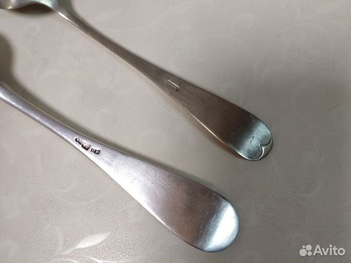 Ложки столовые серебро, 19 век, 84 пр