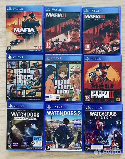 Игры Ps4 диски PS4