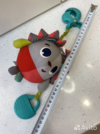 Tiny love подвеска ежик, сова, книжка шуршащая