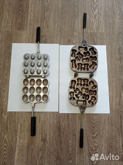 Орешница вафельница грибочки СССР