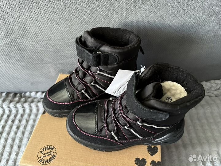 Ботинки зимние 29 размер на девочку новые