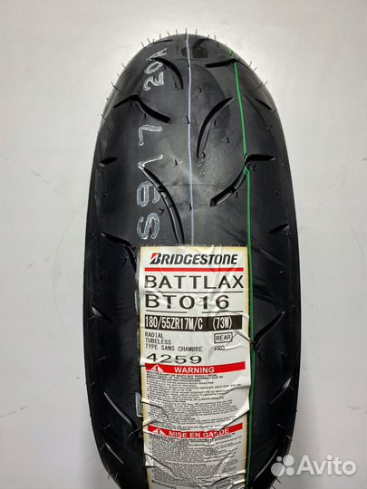 Мотошина 180 55 17 Bridgestone Battlax BT016