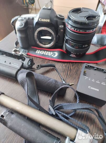 Canon EOS 5D Mark II Body+ объектив + микрофон