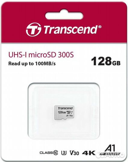 Карта памяти micro sdxc 128gb Transcend