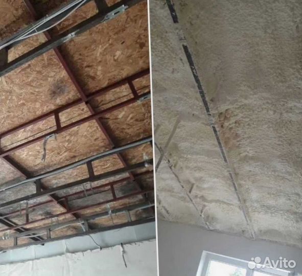 Утепление мансарды дома пенополиуретаном (ППУ)