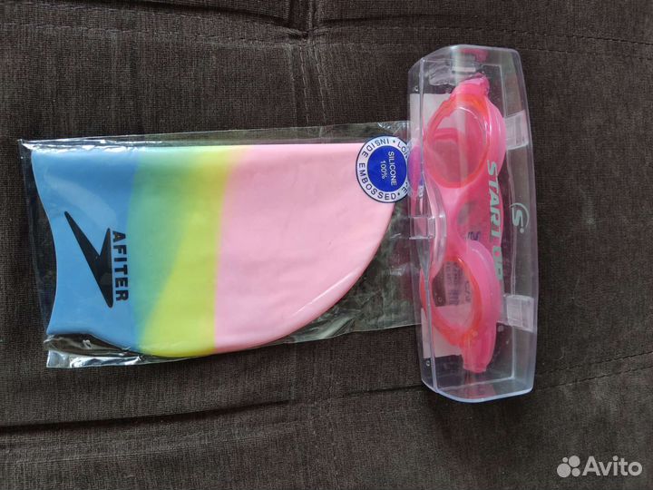 Очки+шапочка для плавания