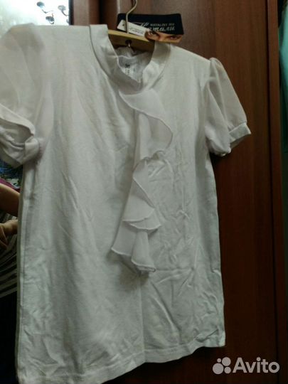 Блузка школьная 134, новая