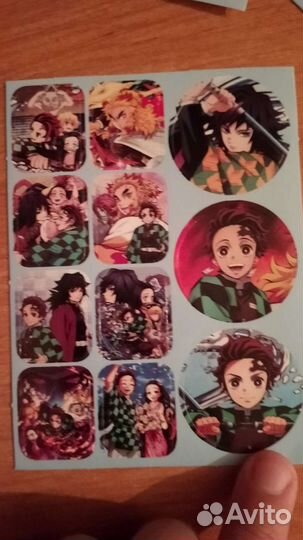 Наклейки клинок рассекающего демона