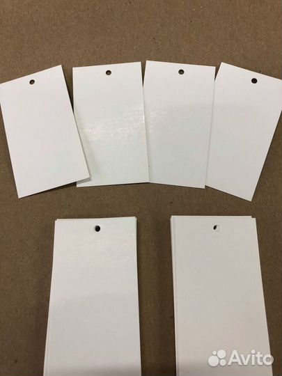 Бирки для одежды, ярлыки навесные 1000 шт