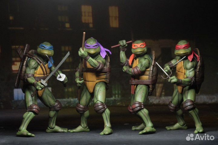 Фигурки черепашки ниндзя 4шт