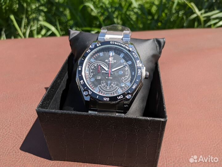 Часы Casio Edifice чёрные с коробкой