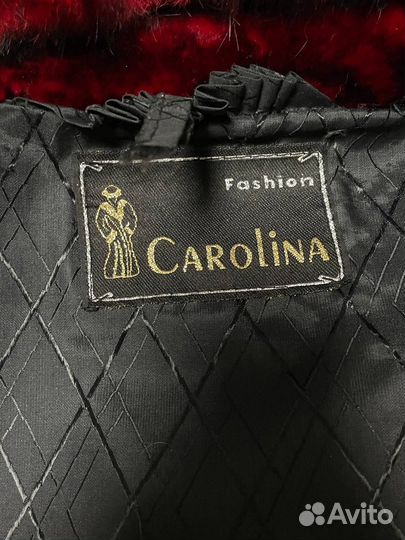 Женский полушубок мутон с крашеным песцом