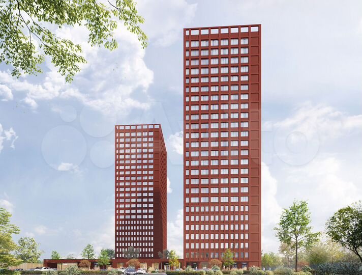 2-к. квартира, 62,1 м², 7/25 эт.
