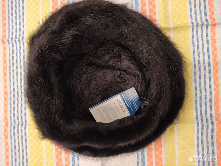 Шапка норковая новая с биркой (объёмный берет)
