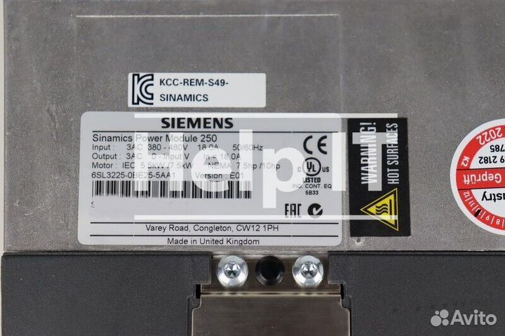 Модуль Siemens Sinamics 250 6SL3225-0BE25-5AA1