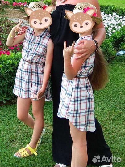 Фирменные вещи для девочек двойняшек на рост 110см