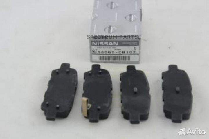 Nissan 44060CB10J 28/4.Колодки зад D4060-EG50C 44060-CB025 AN-654WK AN-745WK 44060-CB10J