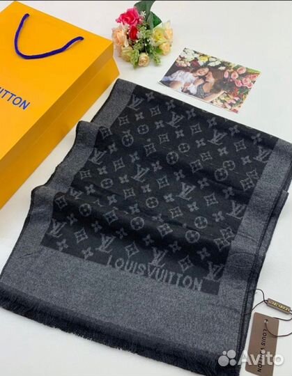 Мужской шарф Louis Vuitton синий