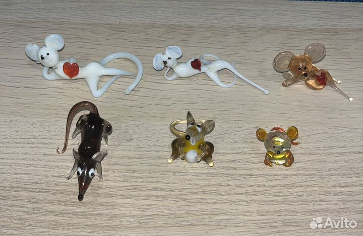 Сувениры, фигурки, статуэтки мышки. Гжель, лфз
