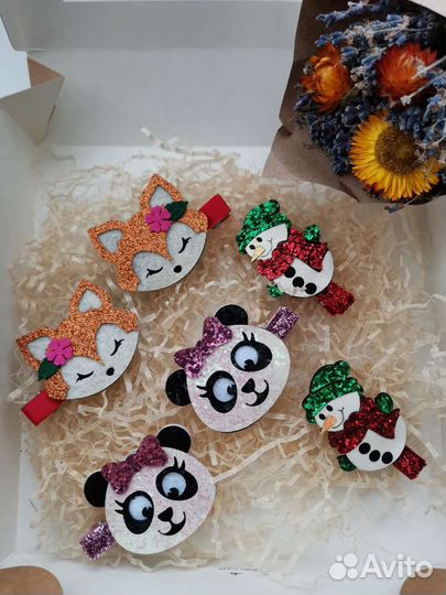 Заколки и бантики ручной работы