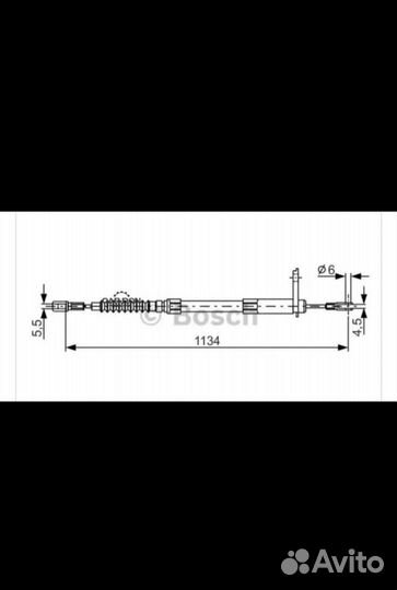 Трос стояночного тормоза Mercedes Benz w140