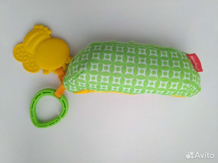 Мягкая игрушка Горошек Fisher Price с погремушками
