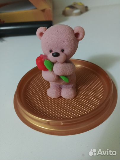 Мыло ручной работы Мишка с цветами