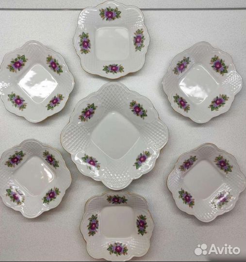 Набор салатников фарфор Коростень СССР