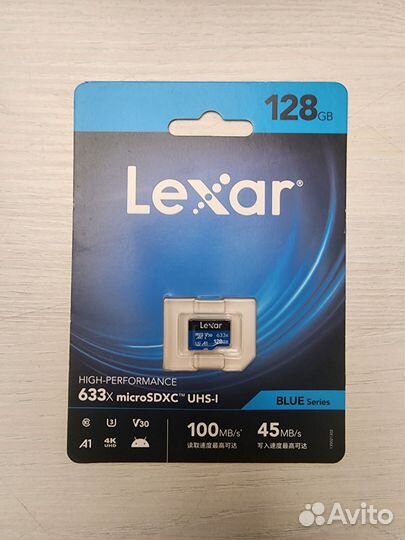Карта памяти Lexar MicroSD 128 Gb