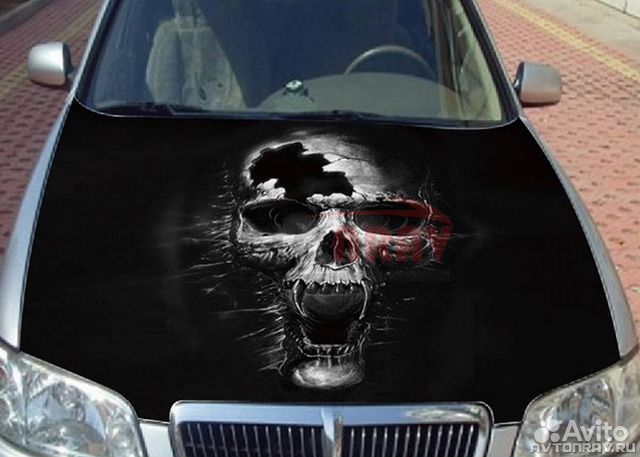 Винилография Evil на капот