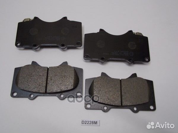 Колодки тормозные, передние (с антискрипной пла