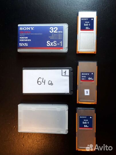 Карты памяти Sony SxS 32 + 64 + 64Gb